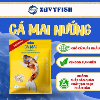 NAVYFISH Khô cá Mai loại 1 nướng tẩm vị ăn liền - ăn vặt, mồi nhậu, ăn với cơm