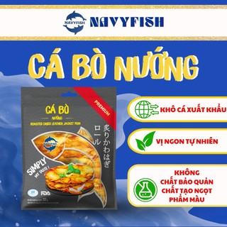 NAVYFISH Khô cá Bò loại 1 nướng ớt tẩm vị ăn liền - ăn vặt, mồi nhậu, ăn với cơm