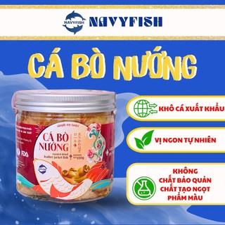 NAVYFISH dạng hũ 100g - Khô cá Bò loại 1 nướng ớt tẩm vị ăn liền - ăn vặt, mồi nhậu, ăn với cơm