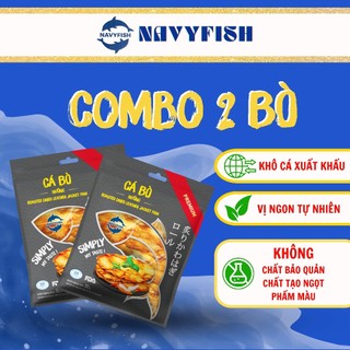 NAVYFISH Combo 2 gói Khô cá Bò loại 1 nướng ớt tẩm vị ăn liền - ăn liền - ăn vặt, mồi nhậu, ăn với cơm