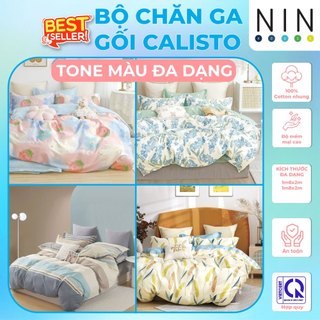  Bộ 5 món drap, áo gối kèm mền chần NIN Calisto màu mới 2024 (nhiều kích cỡ)