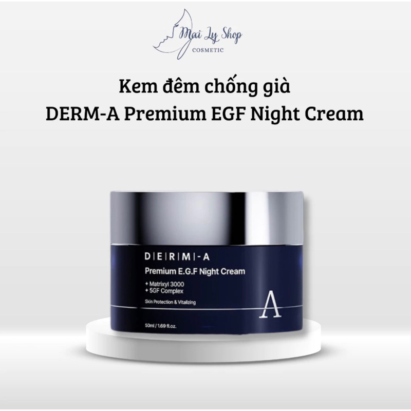 Kem Đêm Chống Già Cao Cấp DERM-A Premium E.G.F Night Cream