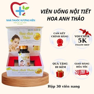 Viên uống hoa anh thảo - cải thiện nội tiết tố nữ - giảm bốc hỏa, nóng trong, sạm da, hộp 30 viên