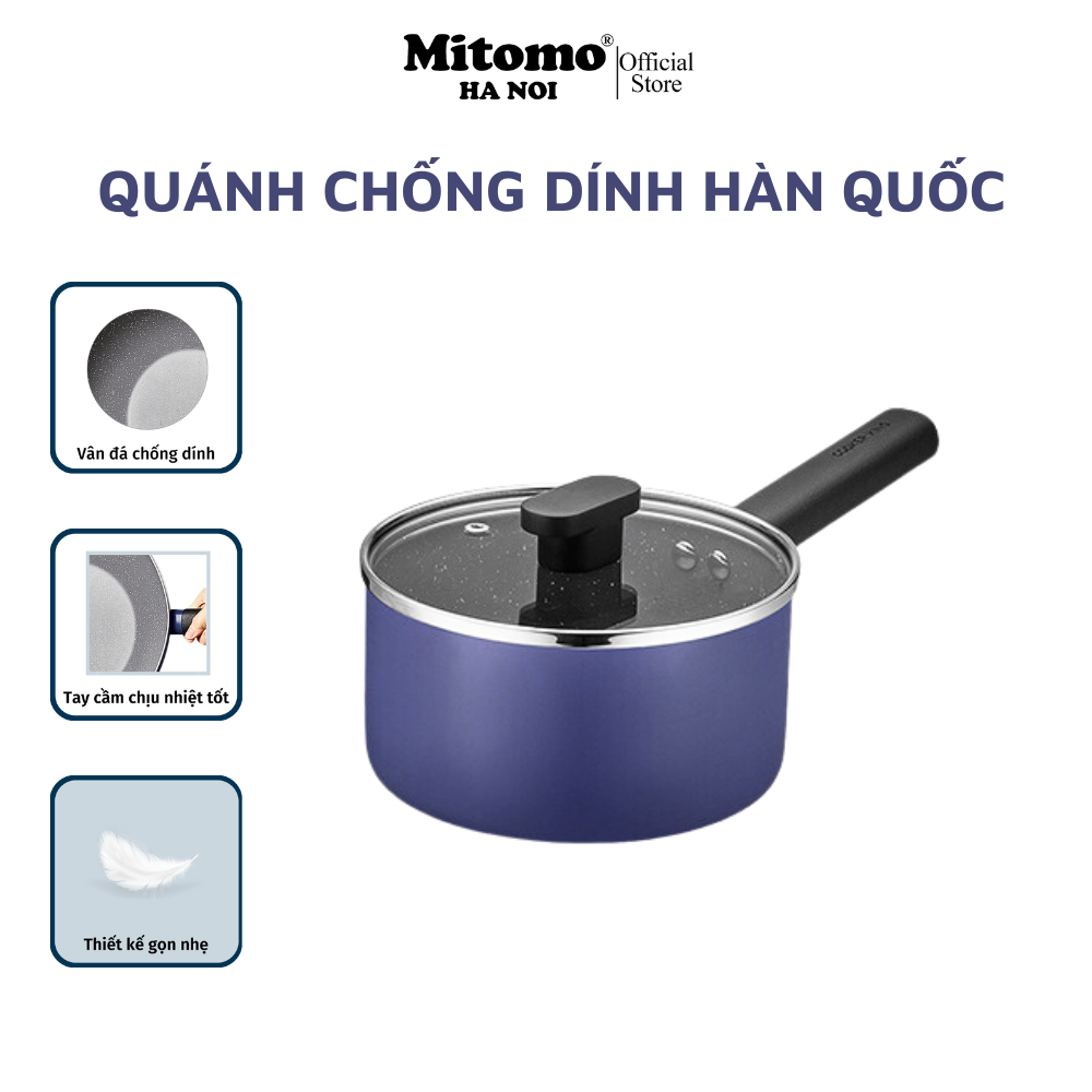 Quánh chống dính vân đá cao cấp hàn quốc Mitomo Cooker King siêu bền - Hàng chính hãng .