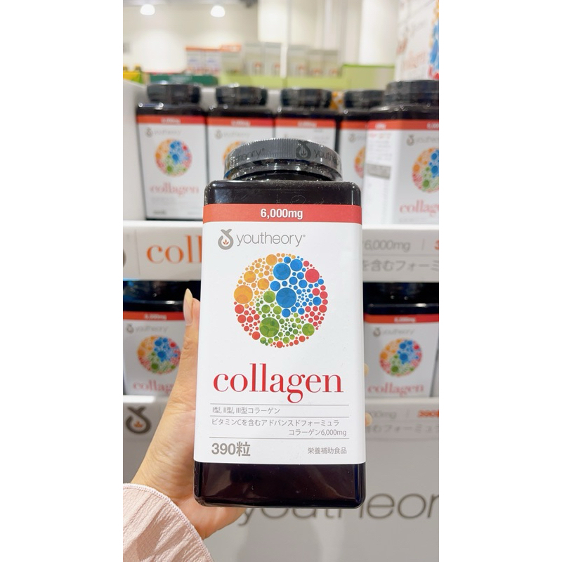 Viên uống collagen youtheory 390 viên Type 1, 2 &amp; 3 +Biotin của Mỹ