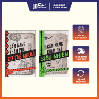 Sách - cẩm nang khám phá cơ thể người + cẩm nang khám phá siêu nhiên