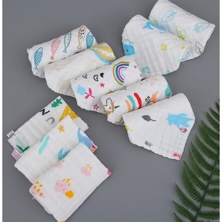 [✨HỎA TỐC CẦN THƠ] Set 5 khăn xô sữa cho bé 6 lớp