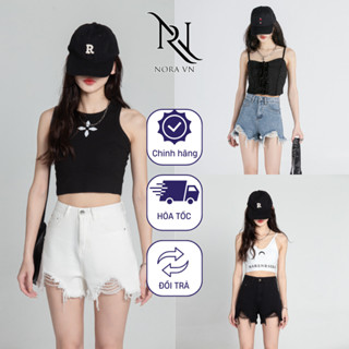 Quần short jean nữ Avovado, quần bò ngắn nữ cạp cao, rách  trẻ trung năng động