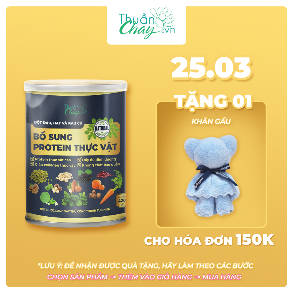 BỔ SUNG PROTEIN THỰC VẬT 420g - Bột ngũ cốc đậu hạt rau củ