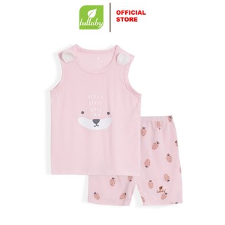 LULLABY - NH825R - Bộ sát nách bamboo bé trai/bé gái