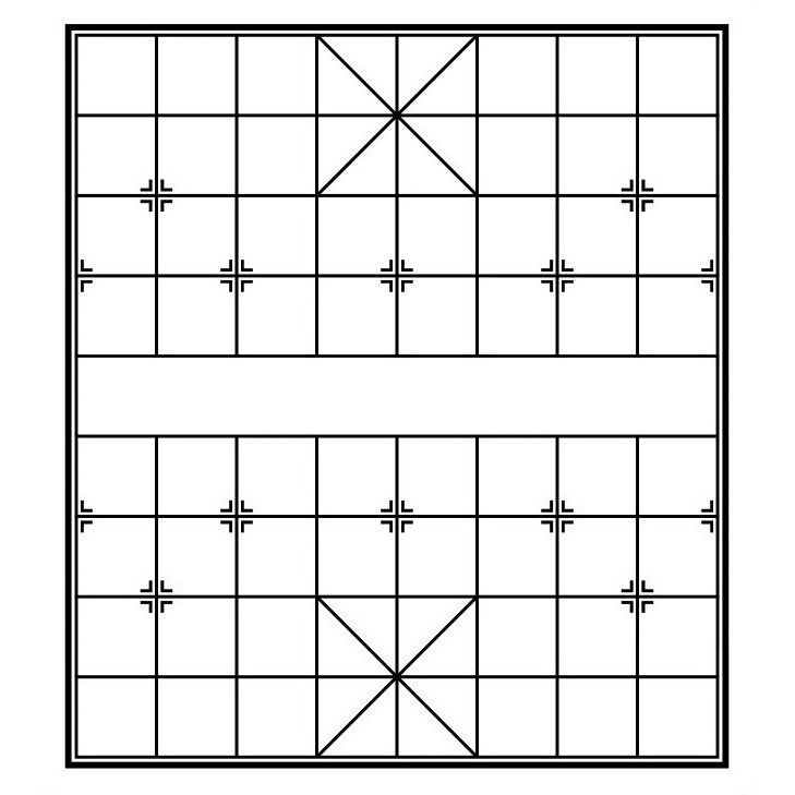 Bàn cờ tướng bằng Da (Simili)