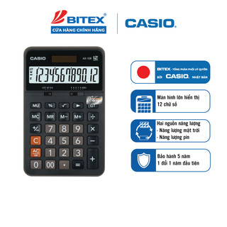 Máy tính Casio AX-12B hiển thị 12 chữ số