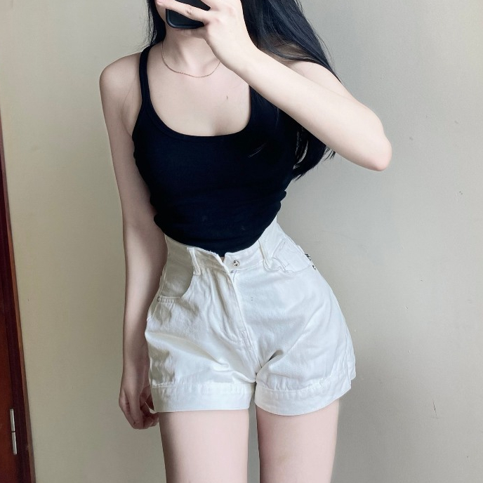 [SODM88]QUẦN SHORT JEAN ĐÙI NỮ LƯNG CAO LAI CUỐN TRƠN MÀU TRẮNG ĐEN XANH NHẠT CỰC MÁT MẺ SIÊU ĐỈNH PHÁ CÁCH | BigBuy360 - bigbuy360.vn