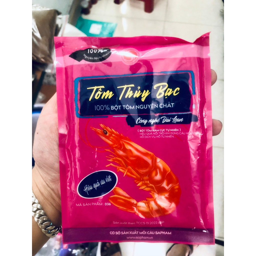 Mồi Tôm Thủy Bạc Sapham Chính Hãng