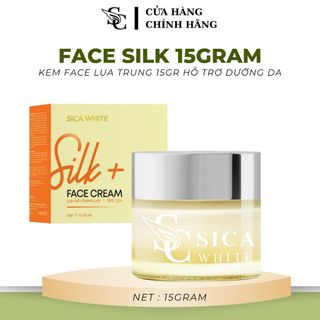 [CHÍNH HÃNG] KEM FACE LỤA 15GR SICA WHITE, HỖ TRỢ MỜ THÂM, GIẢM NÁM, KIỀM DẦU GIÚP DA TRỞ NÊN SÁNG HỒNG - SICA WHITE