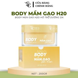 BODY MẦM GẠO LÊN MEN H2O SICA WHITE 250G (KHÔNG KÈM SỮA TẮM) HỖ TRỢ DƯỠNG DA SÁNG HỒNG - HÀNG CHÍNH HÃNG