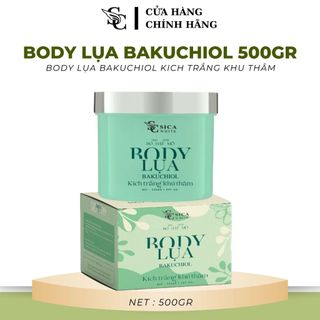 [HÀNG CHÍNH HÃNG] KEM BODY BƠ LỤA BAKUCHIOL 500Gram, KÍCH TRẮNG, KHỬ THÂM HỖ TRỢ DƯỠNG DA SÁNG HỒNG - SICA WHITE