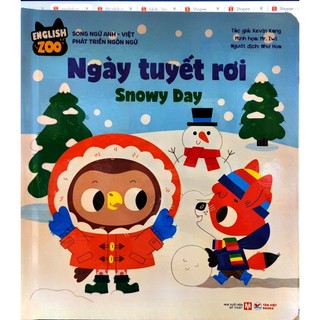 Sách - song ngữ anh - việt - ngày tuyết rơi - english zoo tv