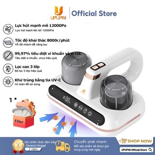 Máy hút bụi chăn ga gối đệm kháng khuẩn UPUPIN cầm tay 10.000PA Công suất hút không ồn - Bảo hành 24 tháng