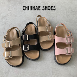 Dép quai hậu sandal quai ngang da lộn nhiều màu sắc cho nữ tăng chiều cao đế bằng đi học đi chơi đi du lịch