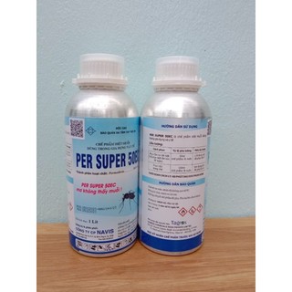 thuốc phun muỗi per super 50EC chai nhôm 1 lít