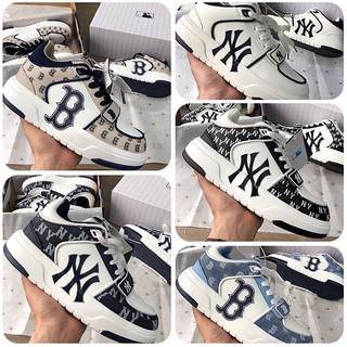 Giày thể thao cổ mid MLBchunky Liner bản quai dán cho nam nữ