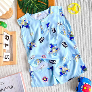Bộ tole/lanh sát nách bé trai
