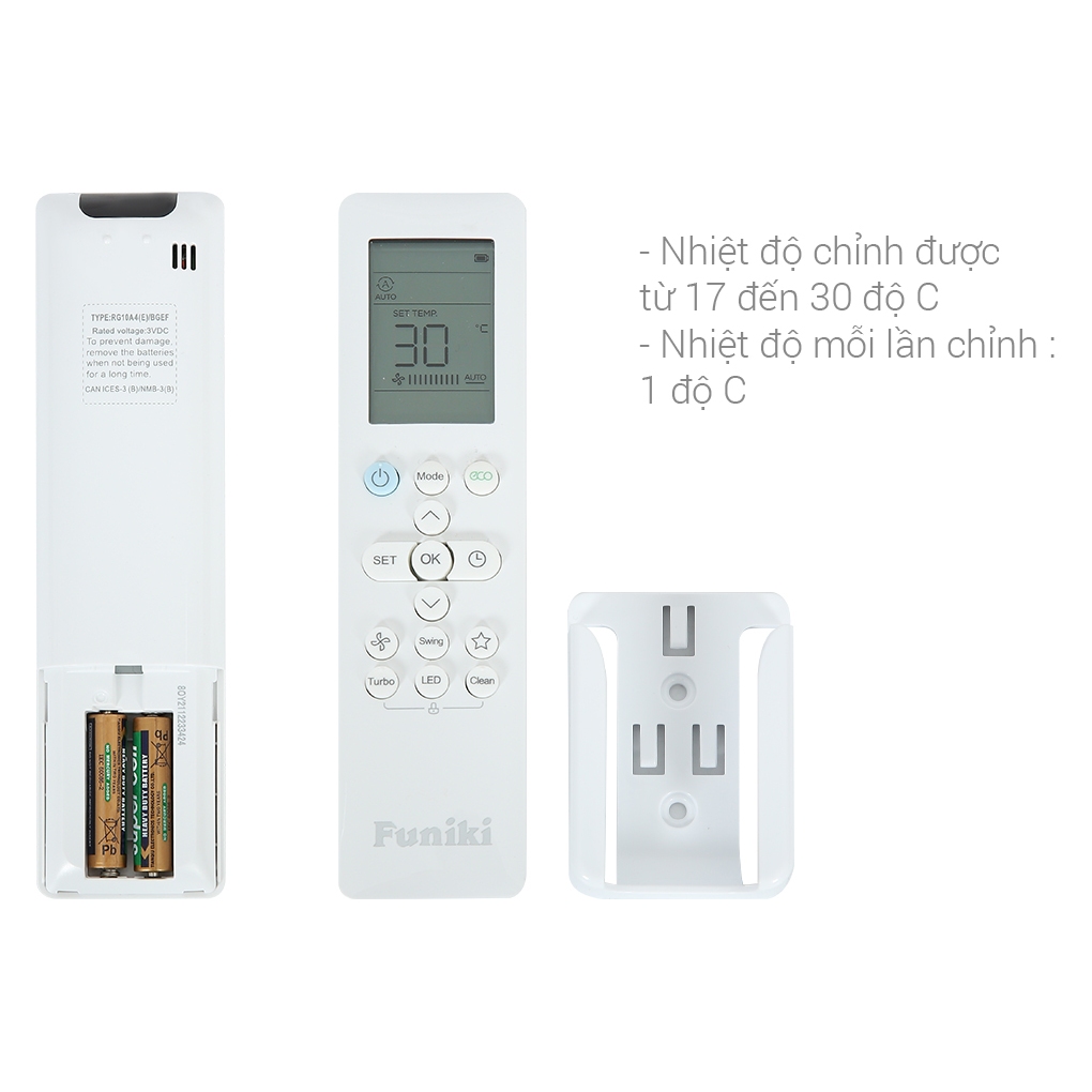 Máy lạnh Funiki Inverter 1.5 HP HIC12TMU - Điều hòa Funiki  - 12.000BTU - 1 chiều Inverter gas R32 | BigBuy360 - bigbuy360.vn