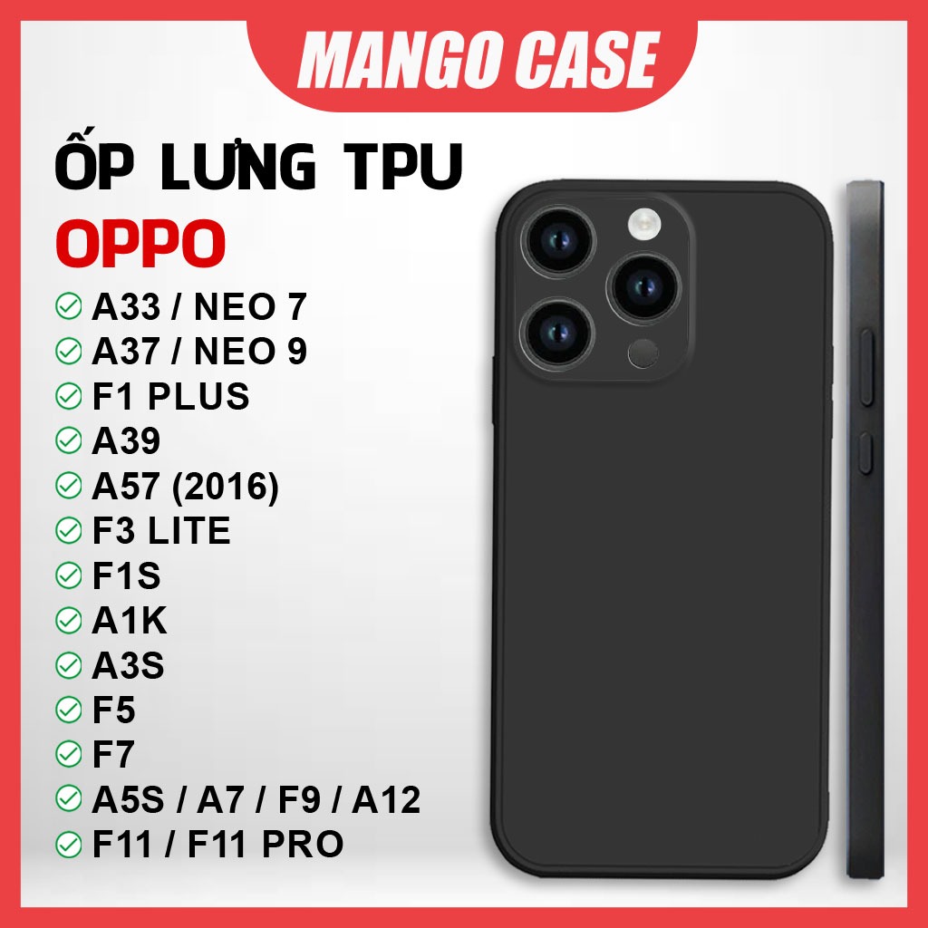 Ốp lưng TPU Oppo A5s A7 F9 F11 A71 A83 A1k A3s F3 F1s A33 A37 Youth Plus Lite