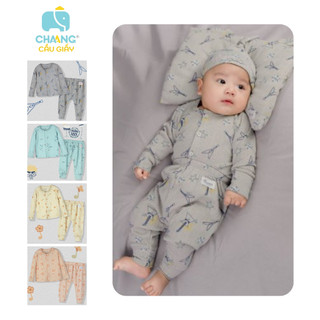 Chaang - Bộ dài cúc giữa Music AW2023D11 cho bé sơ sinh đến 6 tháng tuổi - Quần áo trẻ em Chaang chính hãng