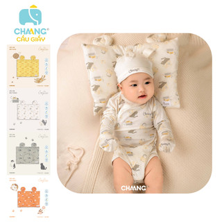 Chaang - Gối lõm sơ sinh họa tiết mèo cho bé AW2023D08 - Phụ kiện Chaang chính hãng