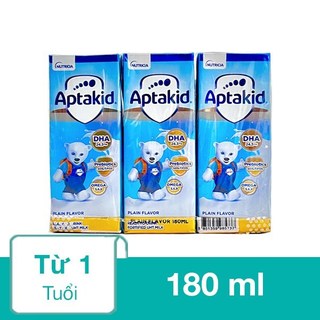 Lốc 3 hộp sữa dinh dưỡng pha sẵn Aptakid 180ml cho bé từ 12 tháng