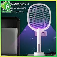 Vợt muỗi tự động kiêm đèn bắt muỗi 2 in 1 tự động sạc tích điện, vợt bắt muỗi thông minh cao cấp để bàn A11