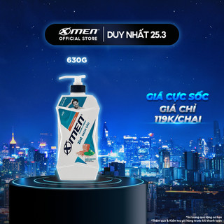  Tắm Gội X-Men Clean & Fresh 2in1 Sạch Sâu 630g