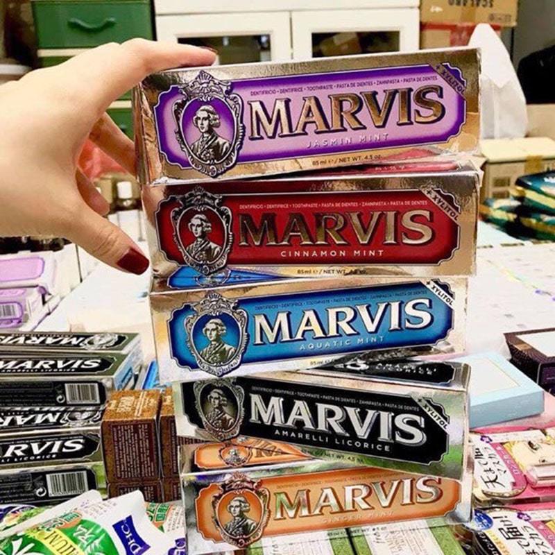 Kem Đánh Răng Marvis Giúp Hỗ Trợ Trắng Răng, Loại Bỏ Mảng Bám, Sạch Răng Thơm Miệng 85ML