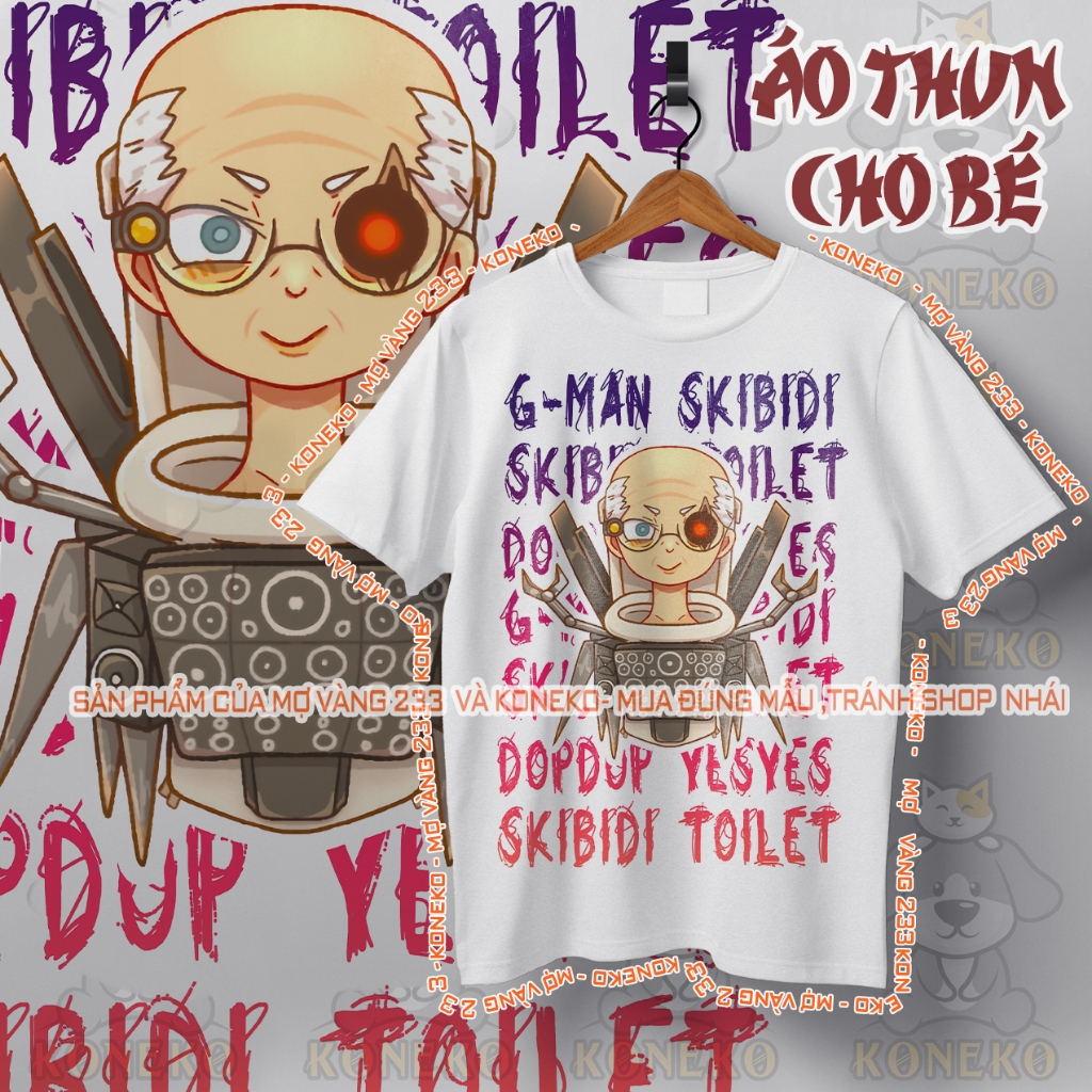 Áo Thun Skibidi Nhà Khoa Học, Skibidi Toilet, Skibidi Bồn Cầu