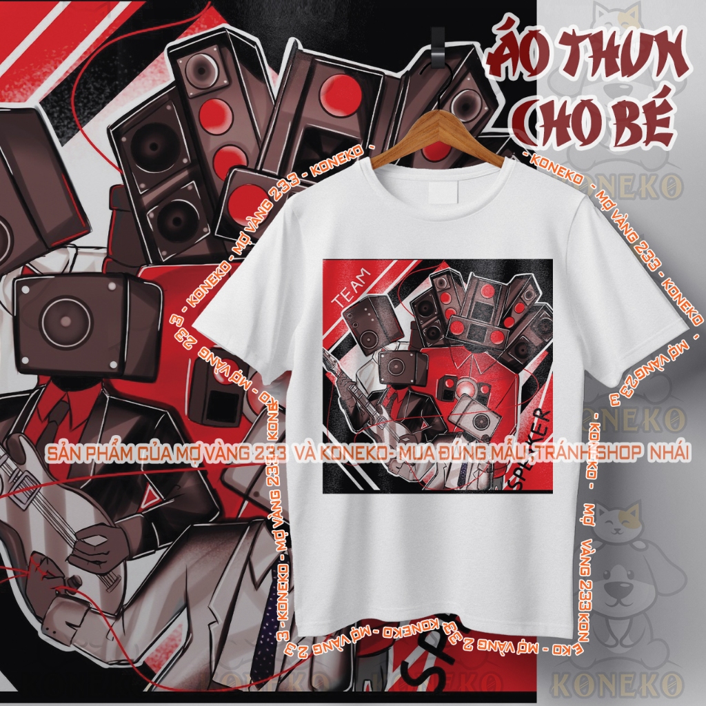 Áo Thun Speaker Team, Titan Speaker Man, Speaker Man, Đầu Loa, Skibidi Toilet