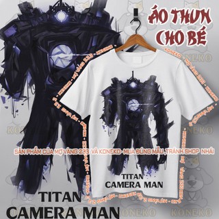 Áo Thun Titan CameraMan Siêu Ngầu, Đầu Camera, Camera Man Khổng Lồ