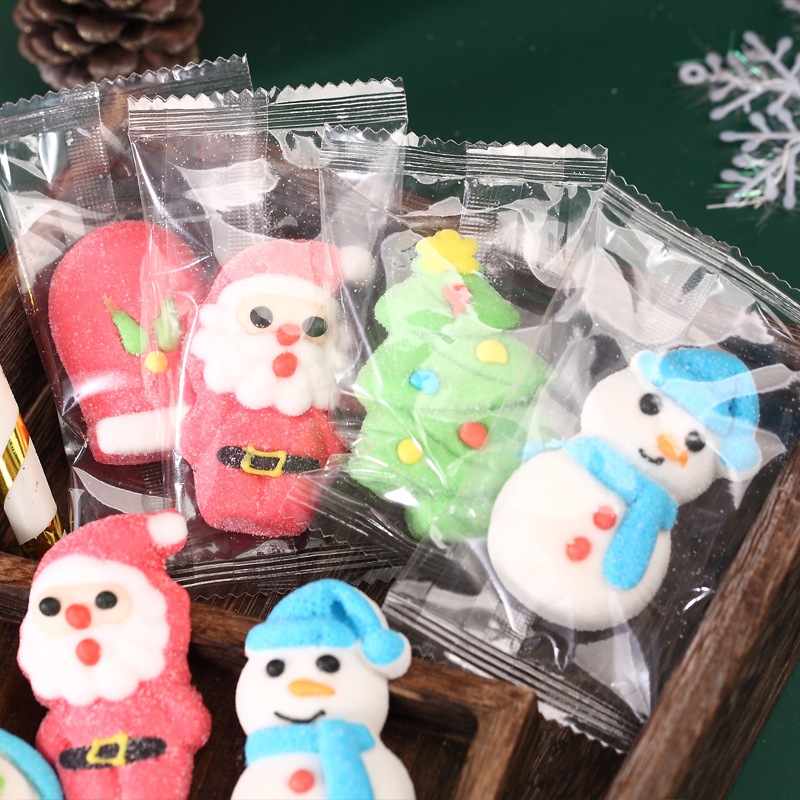 [Siêu đáng yêu] Combo 1000g Kẹo bông sữa Marshmallow Ông già Noel-Halloween/kẹo bông hoạt hình món q