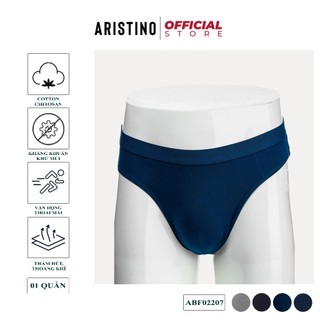 Quần lót nam ARISTINO đồ lót nam dáng brief chất cotton Chitosan cao cấp cạp chun dệt liền co giãn ôm body - ABF02207