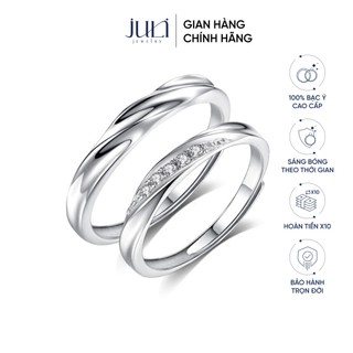 Nhẫn cặp đôi Nam Nữ đính Kim Cương, sang trọng dành cho các cặp đôi Yêu Nhau | ND665 JULI JEWELRY