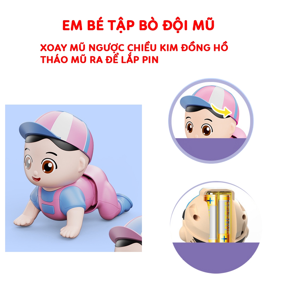 Đồ chơi Em Bé Tập Bò vui nhộn, Kích thích bé tập bò