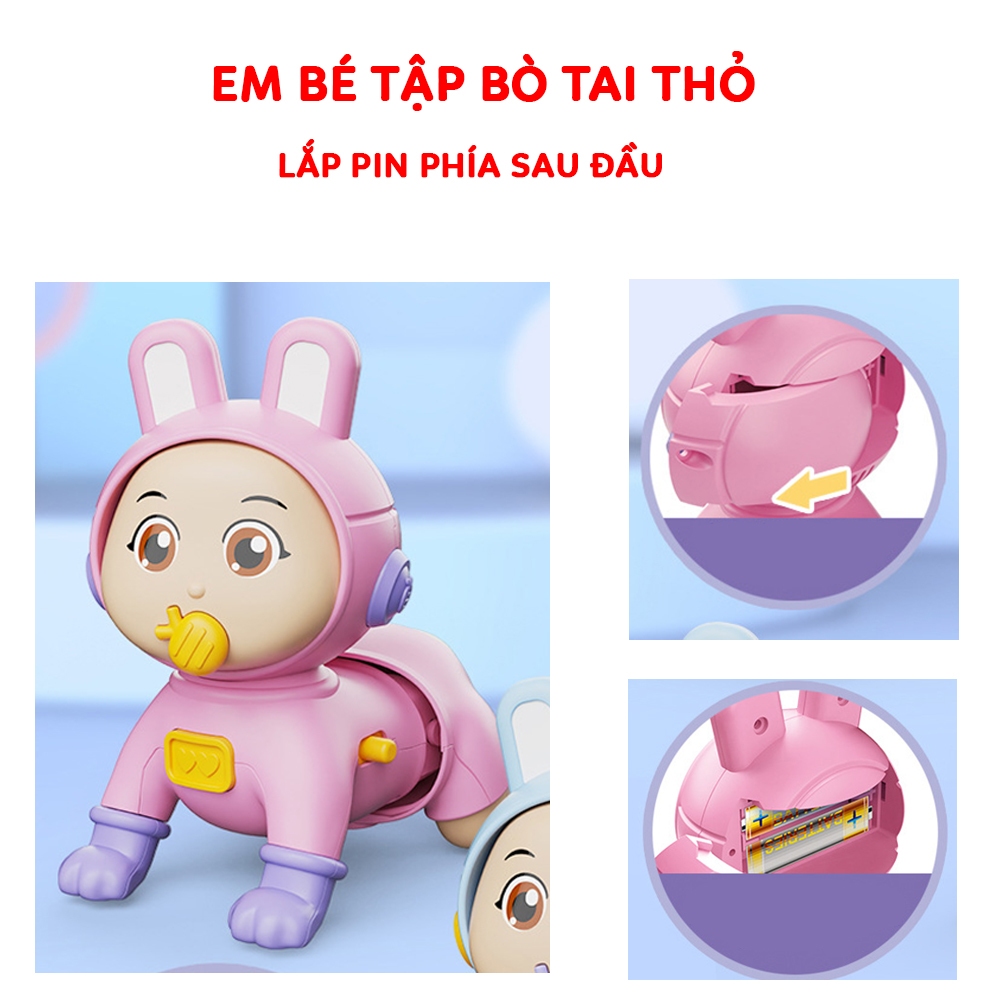 Đồ chơi Em Bé Tập Bò vui nhộn, Kích thích bé tập bò
