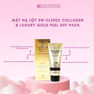 Mặt Nạ Lột Tinh Chất Vàng 3W Clinic Collagen & Luxury Gold Peel Off Pack 100g