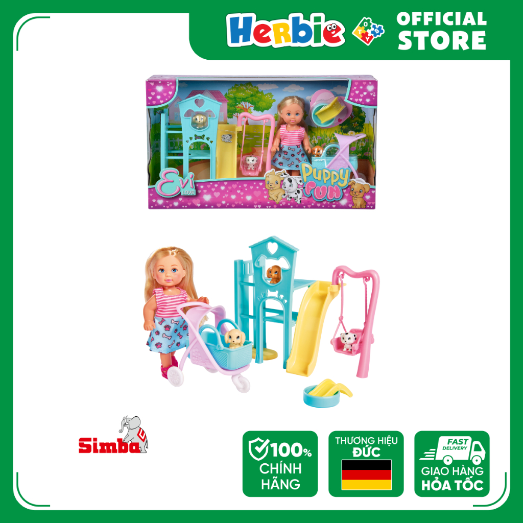 Đồ Chơi Búp Bê EVI LOVE Puppy Fun 105733477 - Herbie Toys