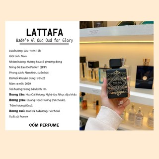 Nước hoa chiết Lattafa Bade'e Al Oud For Glory