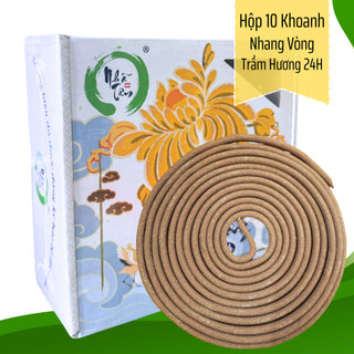Nhang vòng trầm hương 24H Nhã Tâm - Hộp 10 vòng
