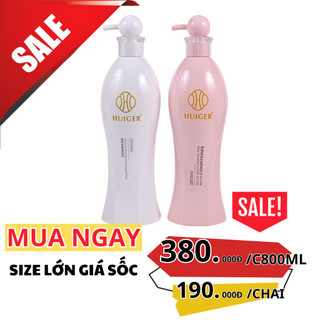 Bộ Dầu Gội Xả Huige Siêu Mềm Mượt 800ml huiger