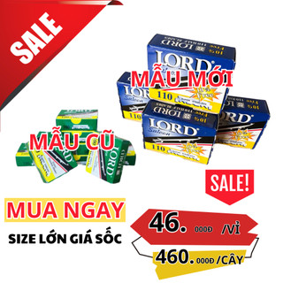 Vỉ Dao Lam Cạo Râu Lord Nửa Lưỡi Tách Sẵn 100 Lưỡi Mẫu Mới