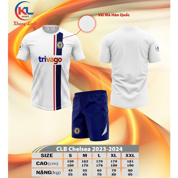 Quần áo bóng đá,đồ đá banh CLB CHELSEA 2023-2024 chuẩn thi đấu,thấm hút mồ hôi cực đẹp - sport hoàng phúc